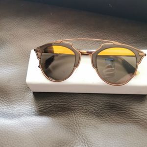 NWOT Dior So Real sunglasses black/gold